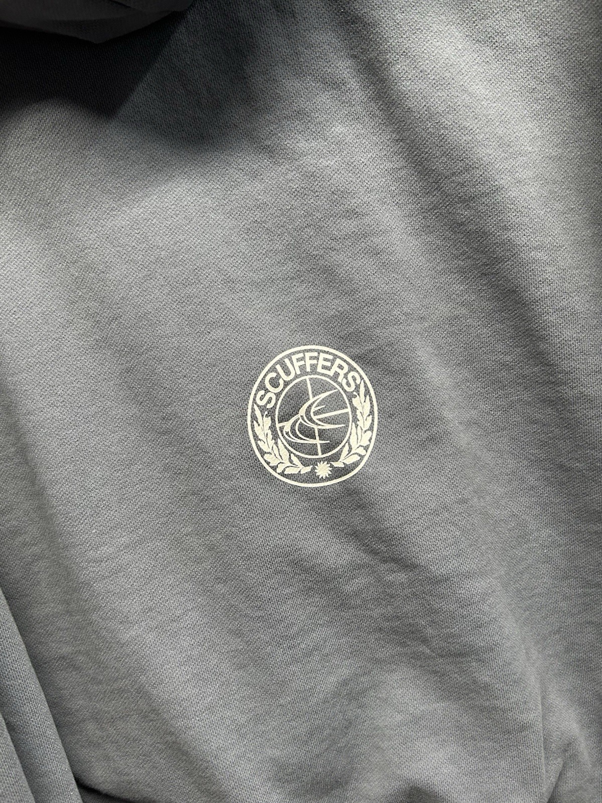 Scuffers Hoodie Mens 2XL Gray Full Zip Everyday Urban Aesthetics Streetwear Logo