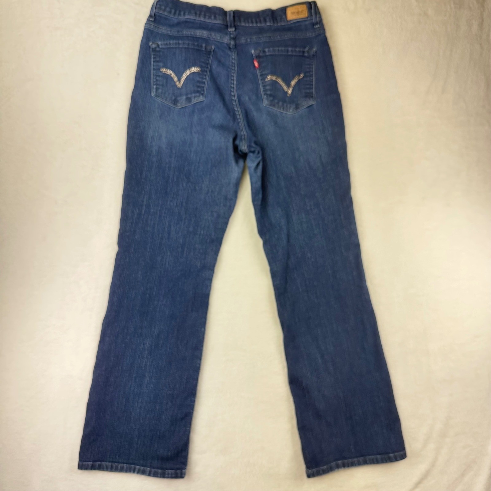 Levi’s Jeans Womens Perfect Slim Bootcut 12 M Blue Denim Studded Cotton Blend