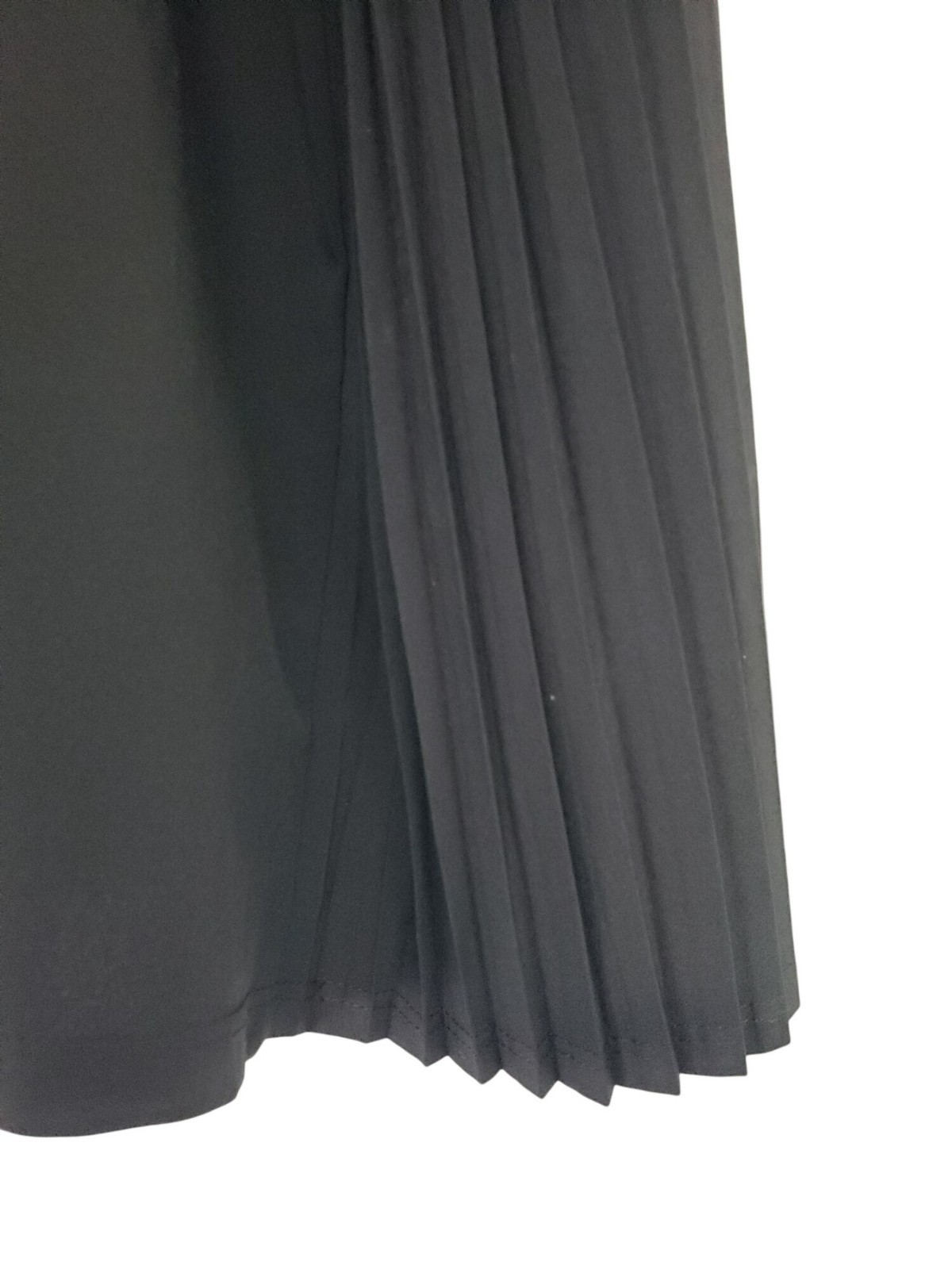 Athleta Black Pleated Skort Wide Waist Band Cell Phone Pocket Large Tall LT