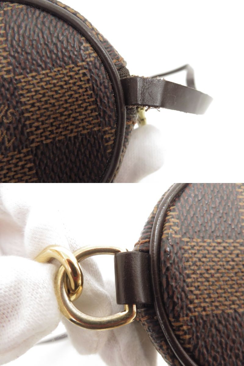 Authentic Louis Vuitton Damier Ebene Pouch for Papillon F#48510