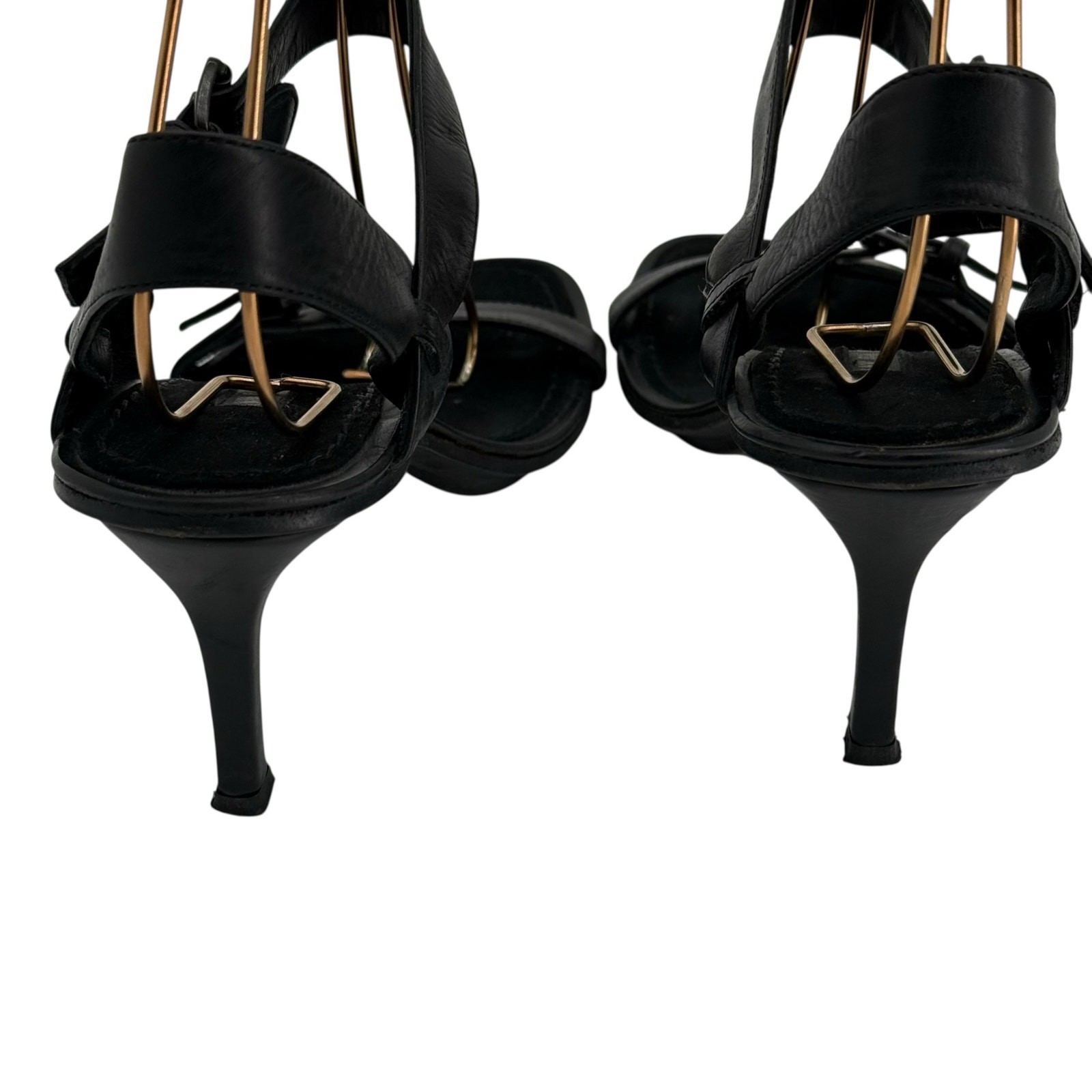Ann Demeulemeester Vintage Strappy Heeled Sandals Womens 36.5 Black Langenlook