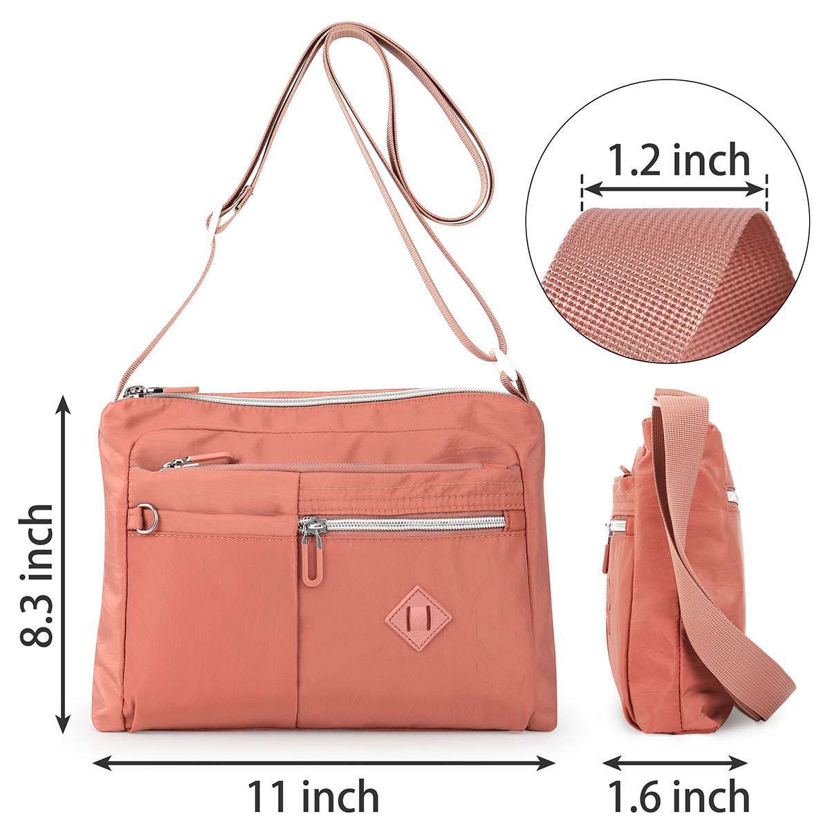 Waterproof Messenger Cross Body Ladies Handbag Bag Shoulder Bag Womens Purse