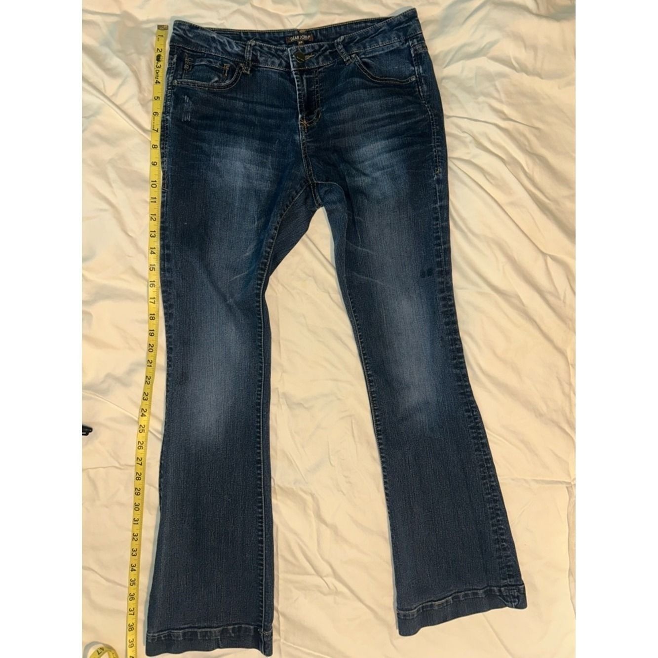 Dear John Backstage Flare Jeans Dark Wash Mid Rise Bootcut Size 29 Y2K Retro