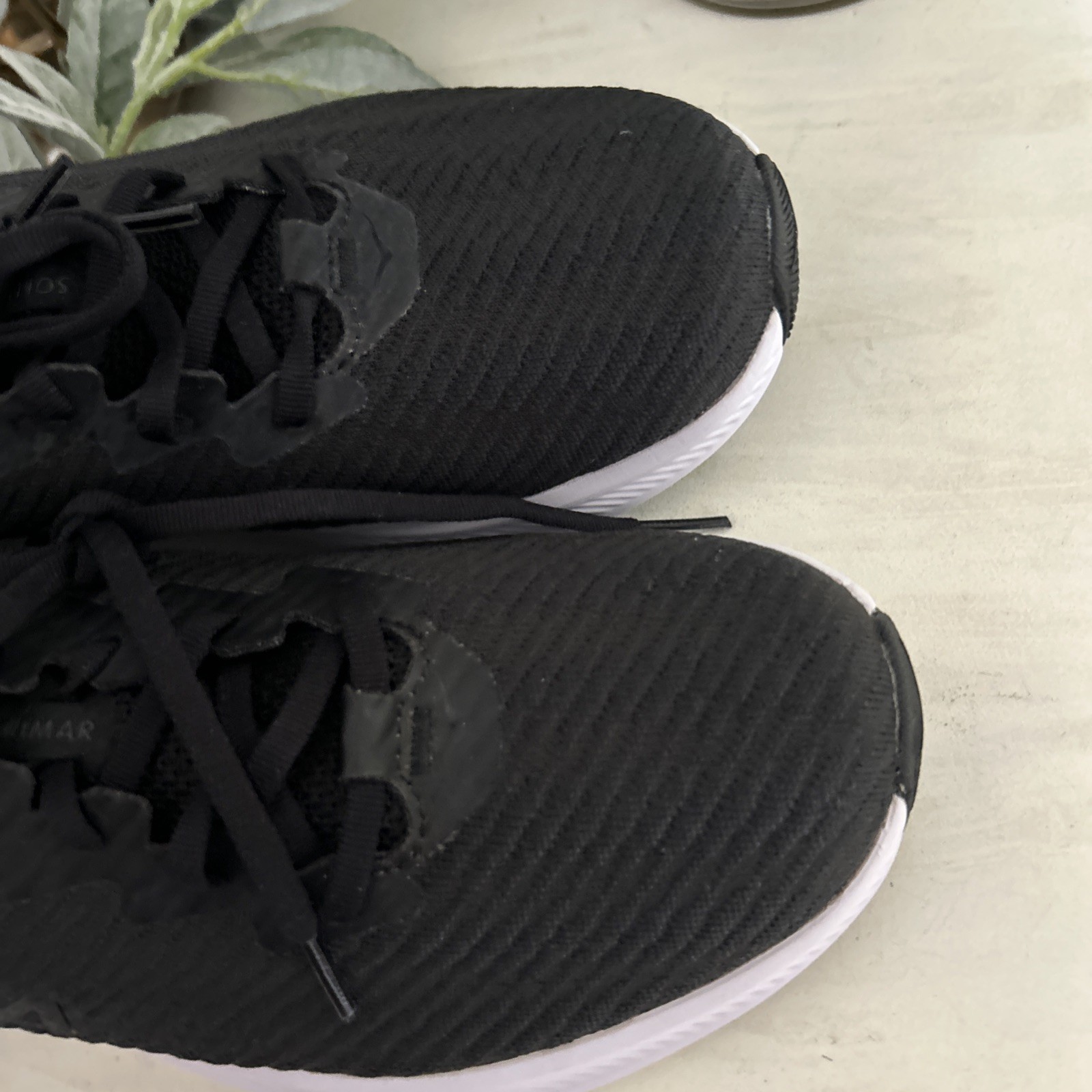 Hoka One One HOKA Solimar Black White Women’s Size 9.5 D WIDE NIB