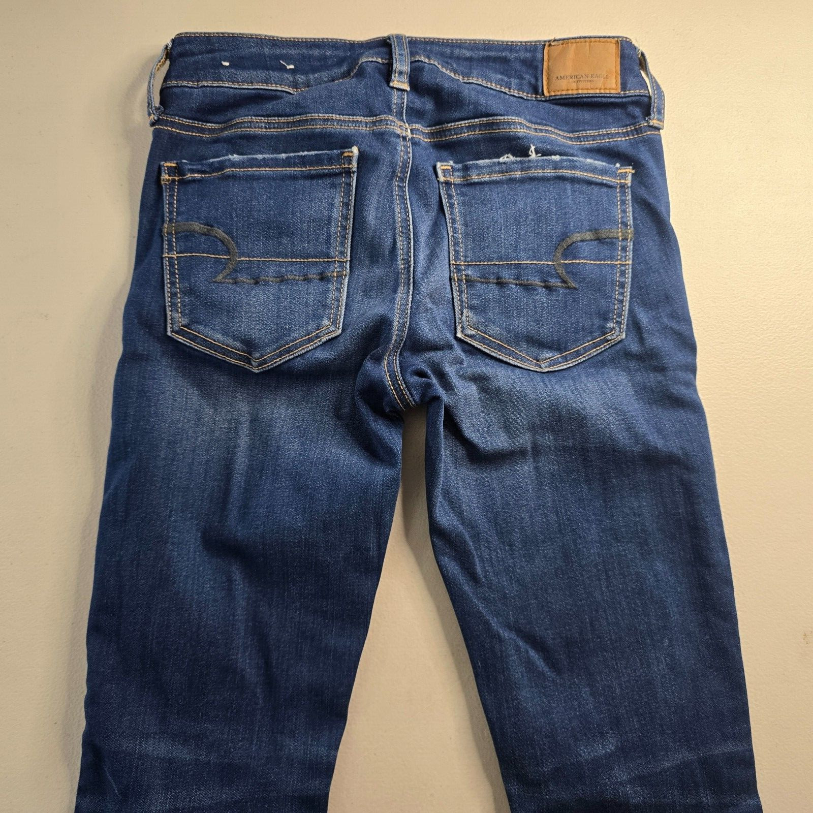 American Eagle Jegging Women’s 2 Regular Blue Dark Wash Super Stretch X