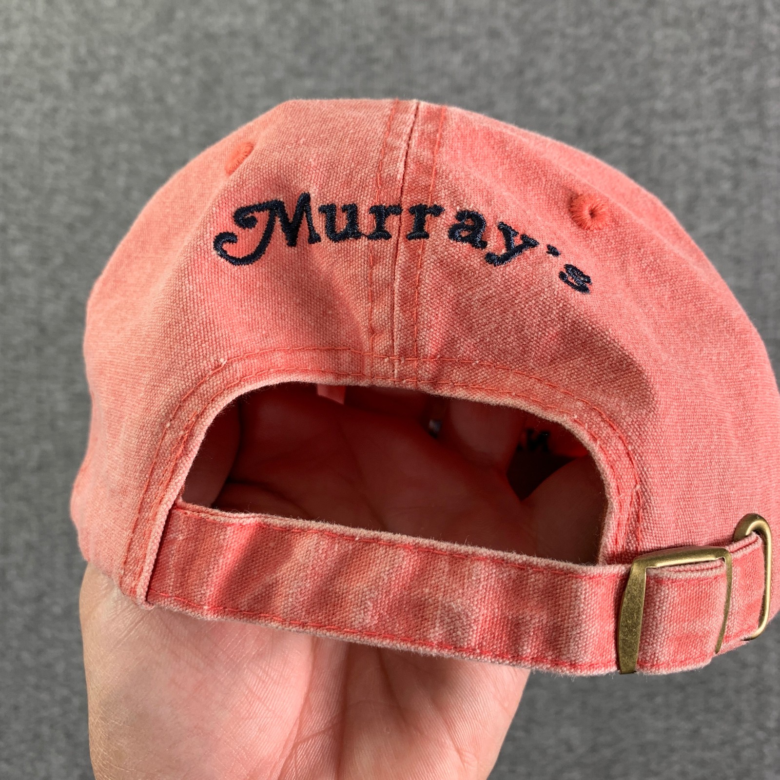 Murrays Toggery Shop Hat Men One Size Red Nantuckit Cotton Classy Preppy Strap