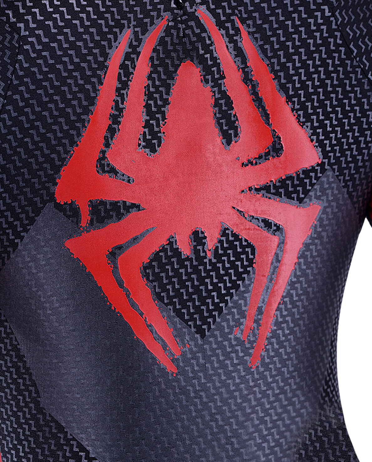 Upgraded Miles Morales Spiderman Jumpsuit Armor Suit Costume Cosplay Halloween