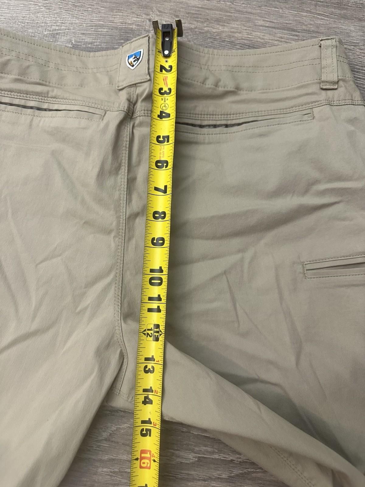 Kuhl Resistor Lite Chino Pants Mens 38×30 Beige Stretch Nylon Hiking Outdoor