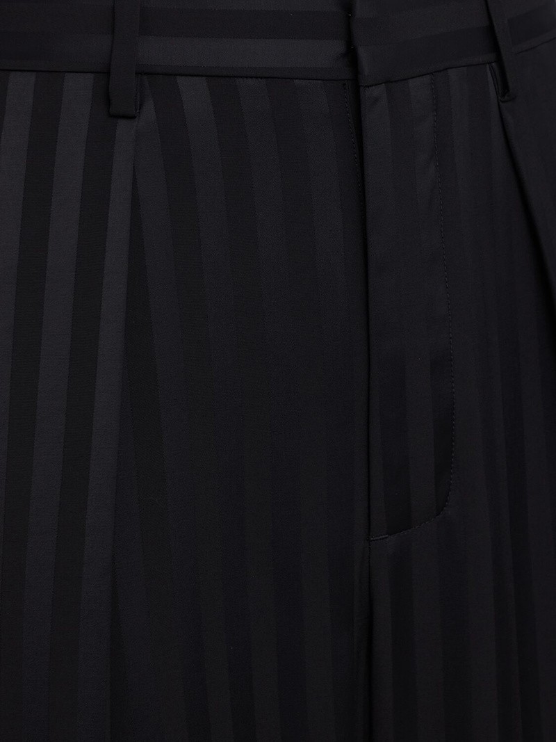 ANN DEMEULEMEESTER Botel Wide Leg Black Pleated Pants New & Authentic