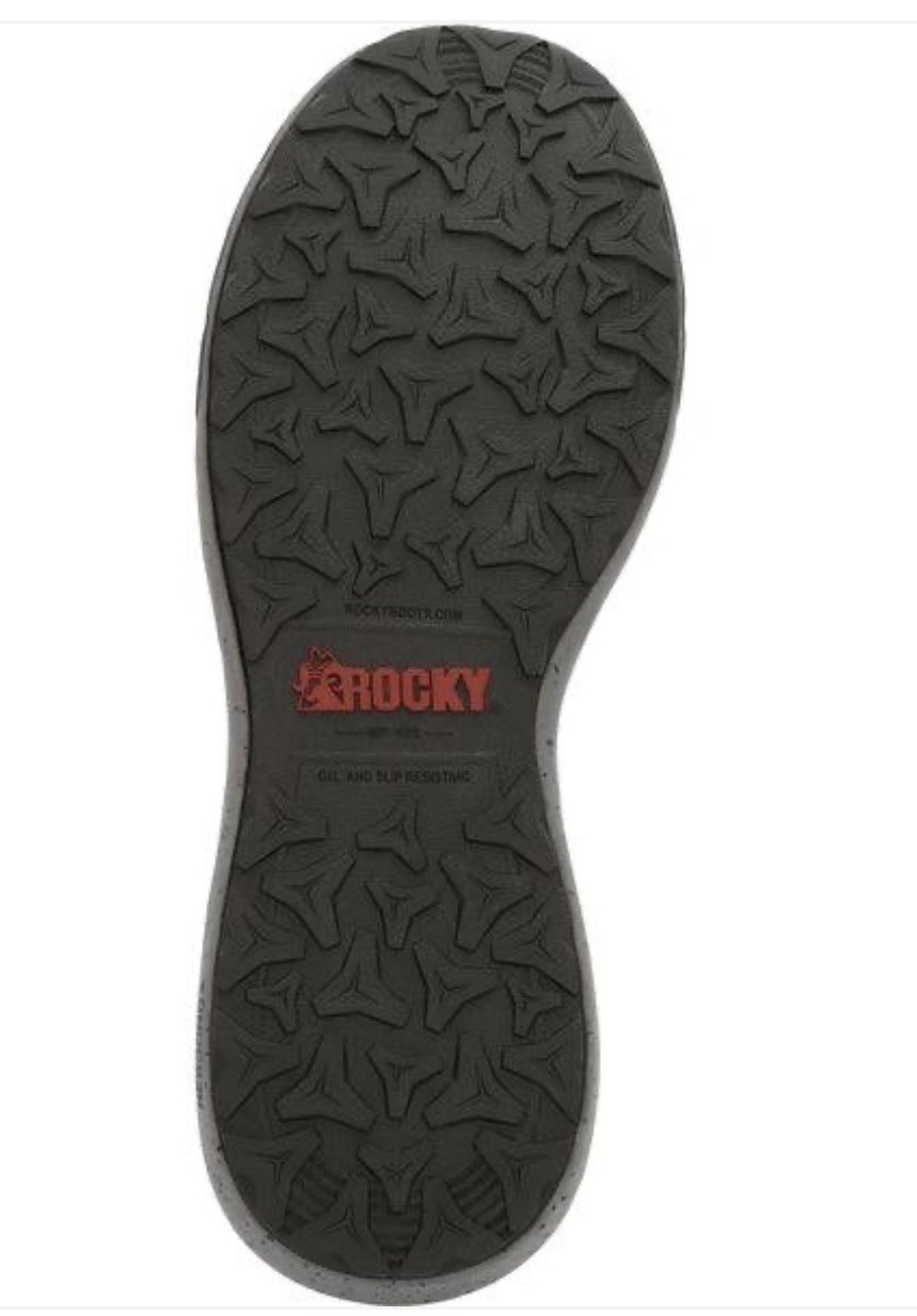 Rocky Industrial Athletix 3 Mens Size 11.5 Black Red Composite Toe Work Shoes