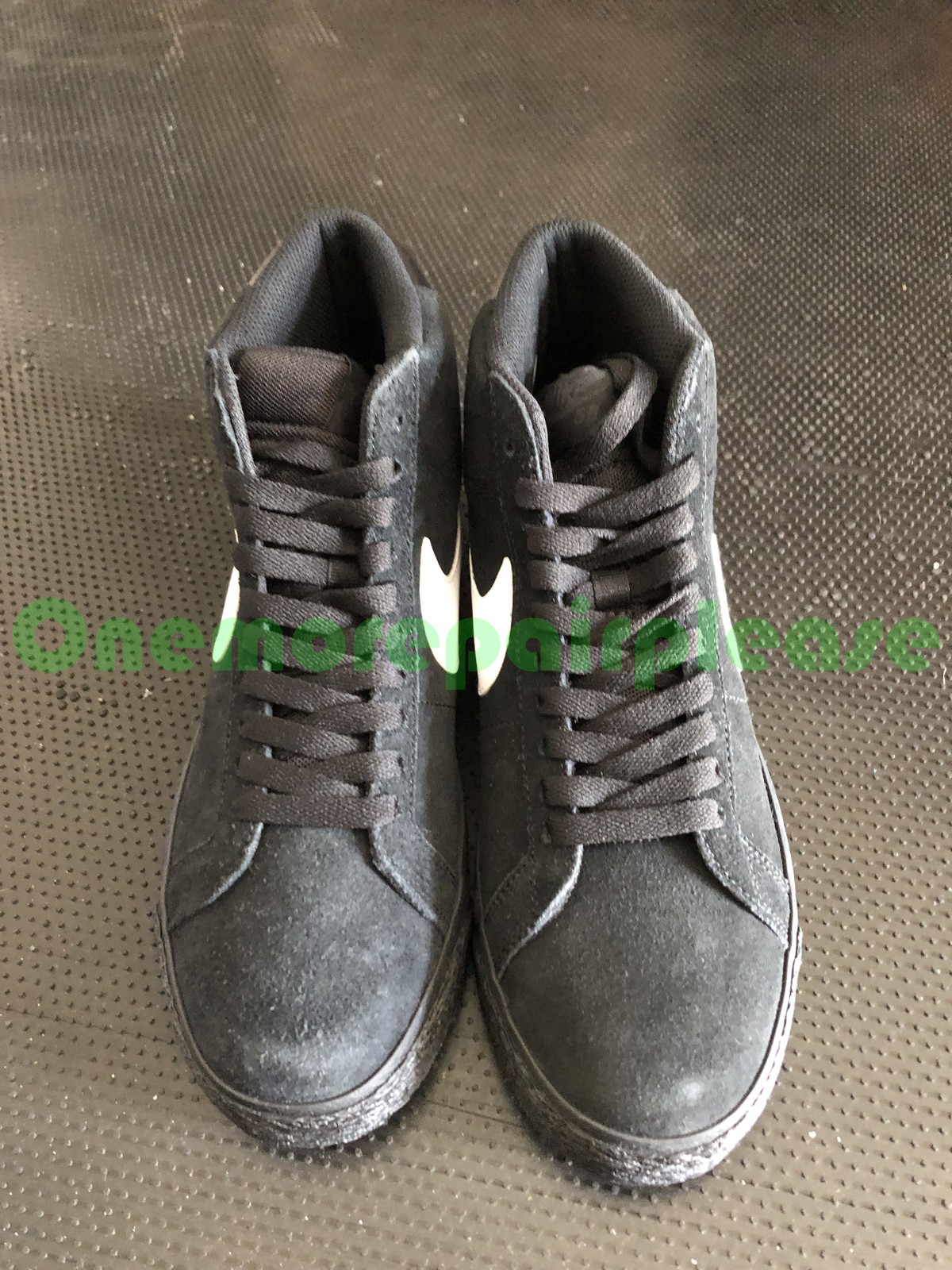 Nike ZB Zoom Blazer Mid 864349-007 Black White-Black-Black Size 7.5