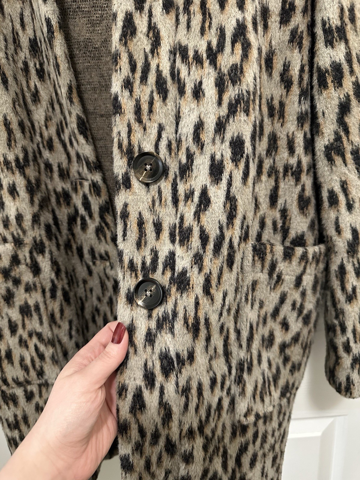 Maurice’s Leopard Print Coatigan Jacket Sz XL