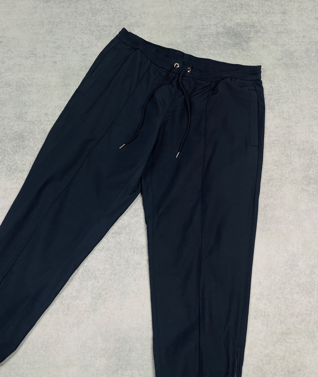 Moncler Men’s Navy Blue Zip Pantalone Sportive Casual Pants Size 52