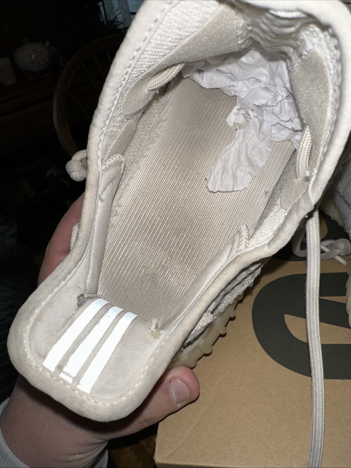 adidas Yeezy Boost 350 V2 Men’s Size 12 Bone HQ6316