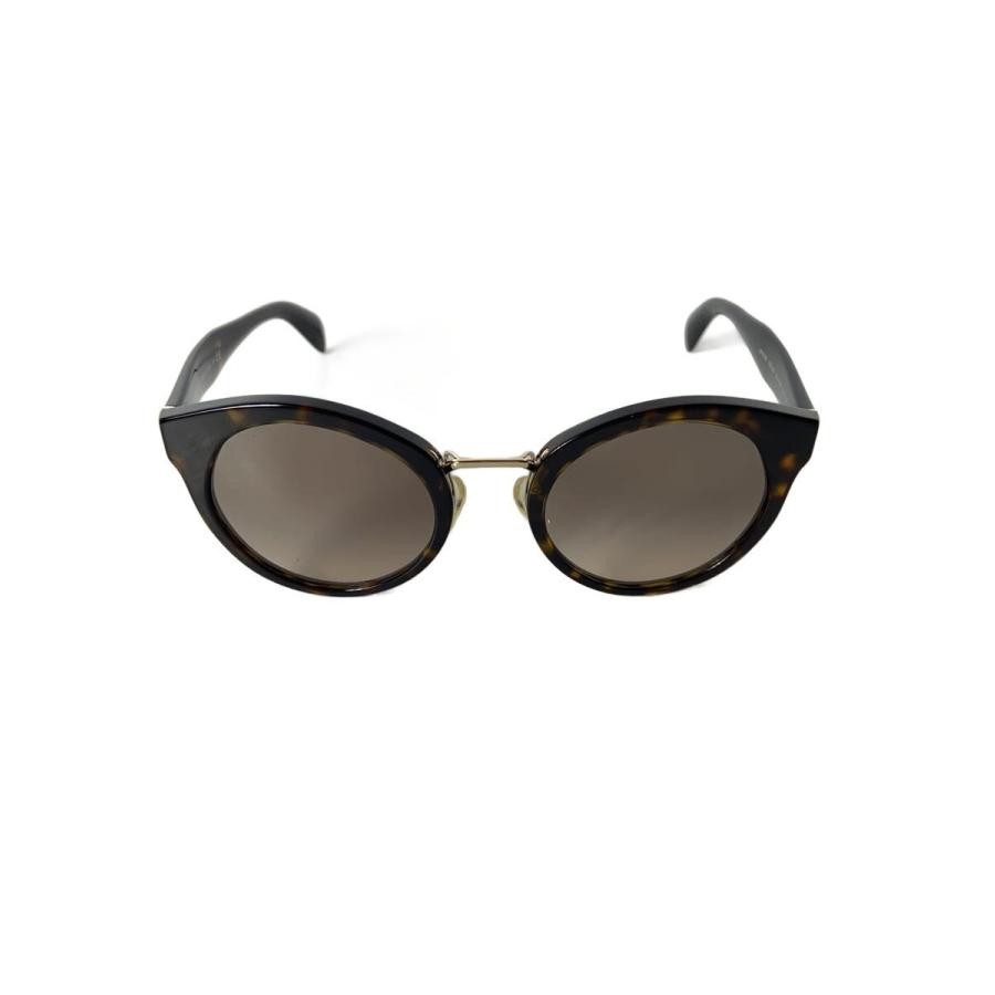PRADA Women Wellington Plastic Sunglasses Black Brown Incl Case & Cloth Auth