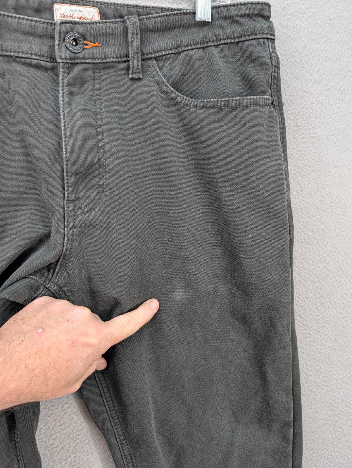 Original Weatherproof Vintage Regular Fit Men’s Jeans 34×29 Straight Leg Black