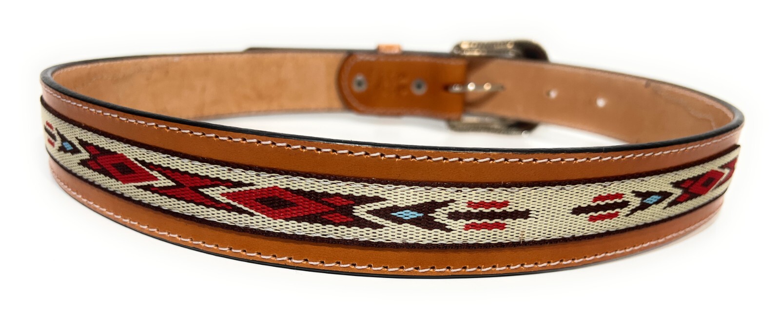 MEN’S HEAVY DUTY WESTERN LEATHER BELT. SOUTHWESTERN STYLE COWBOY RODEO BELT