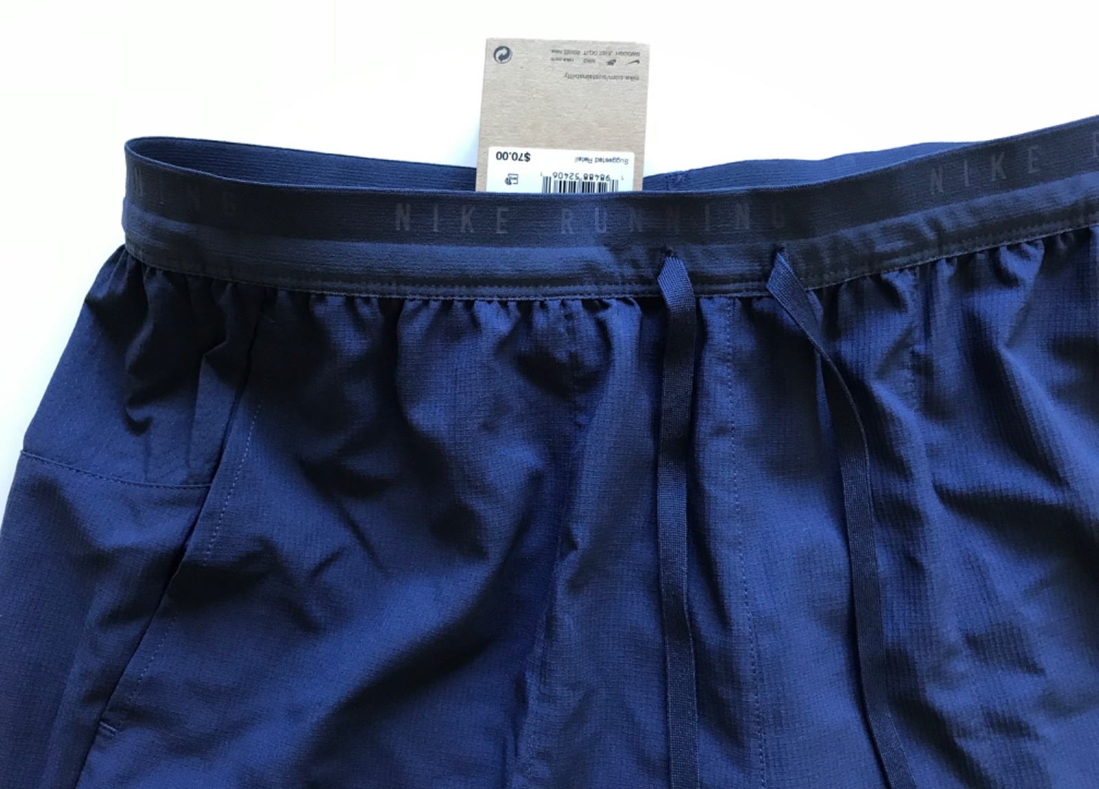 Nike Men’s Flex Stride 7” Length 2-in-1 Running Shorts IF2036 410 Navy Size L