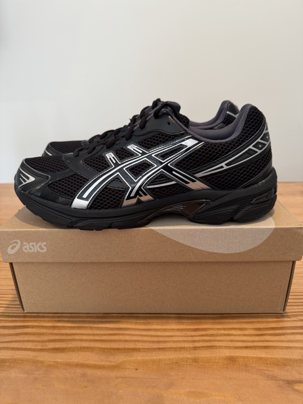Size 11.5 – ASICS Gel 1130 Black Pure Silver