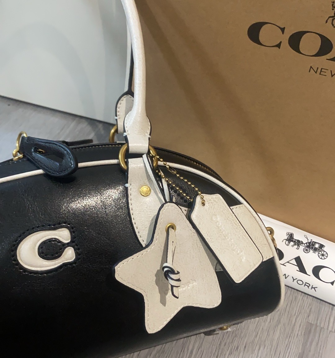 Coach Bowling Shoulder Bag CDU49 black