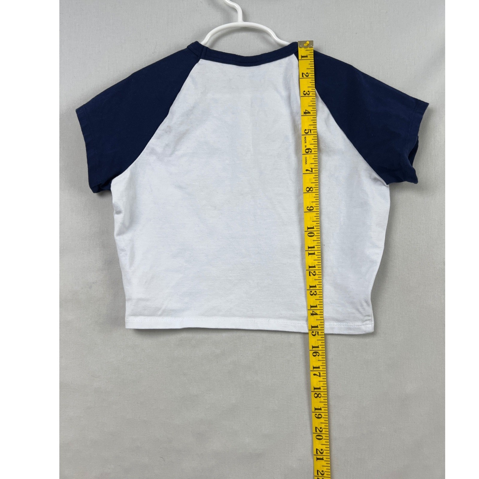 Hype and Vice Auburn University Crop Top Women XS White Navy Blue Collegiate