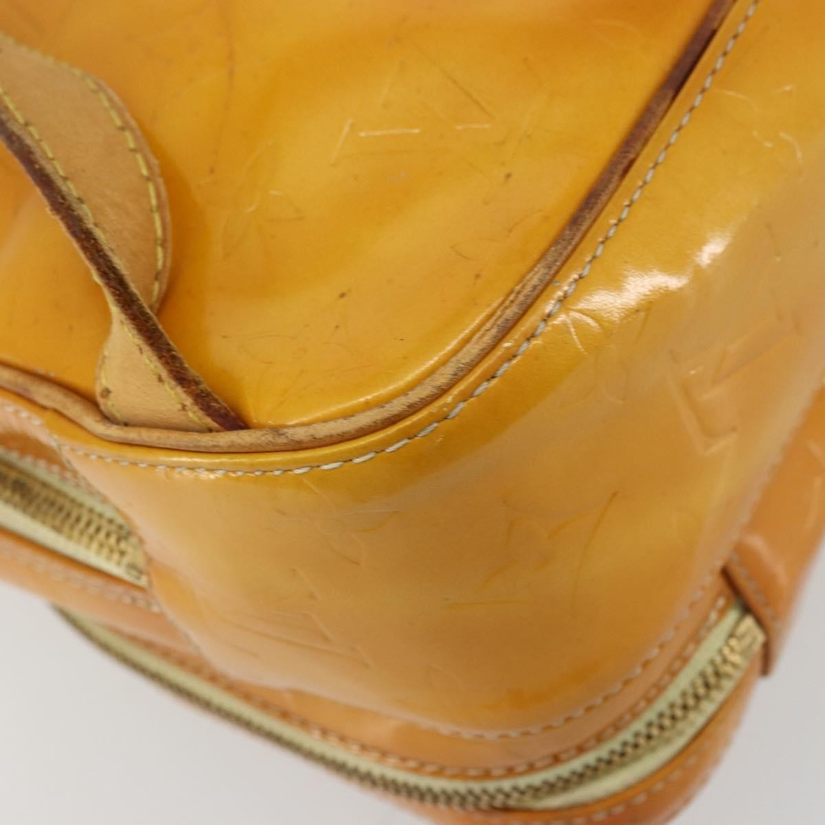 LOUIS VUITTON Monogram Vernis Marley Backpack Yellow M91040 LV Auth bs34725