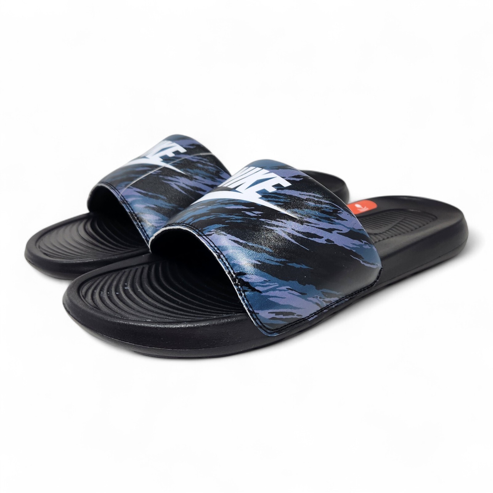 Nike Victori One Athletic Slides Men’s Sizes Black Pure Platinum Off Noir Camo
