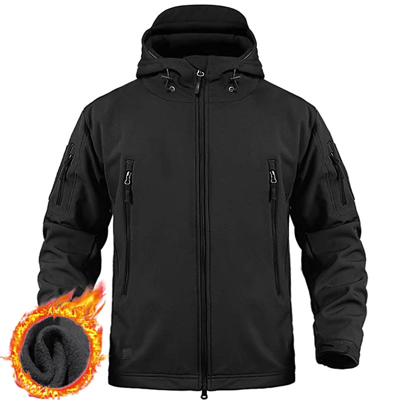 Tactical Jacket Mens Waterproof Military Coat Soft Shell Work Windbreaker Jacket
