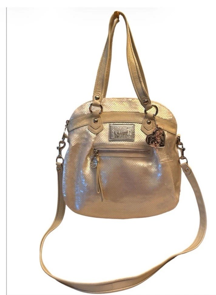 Coach Poppy Spotlight Tote 16303 Iridescent Sequin Shoulder Bag Y2K