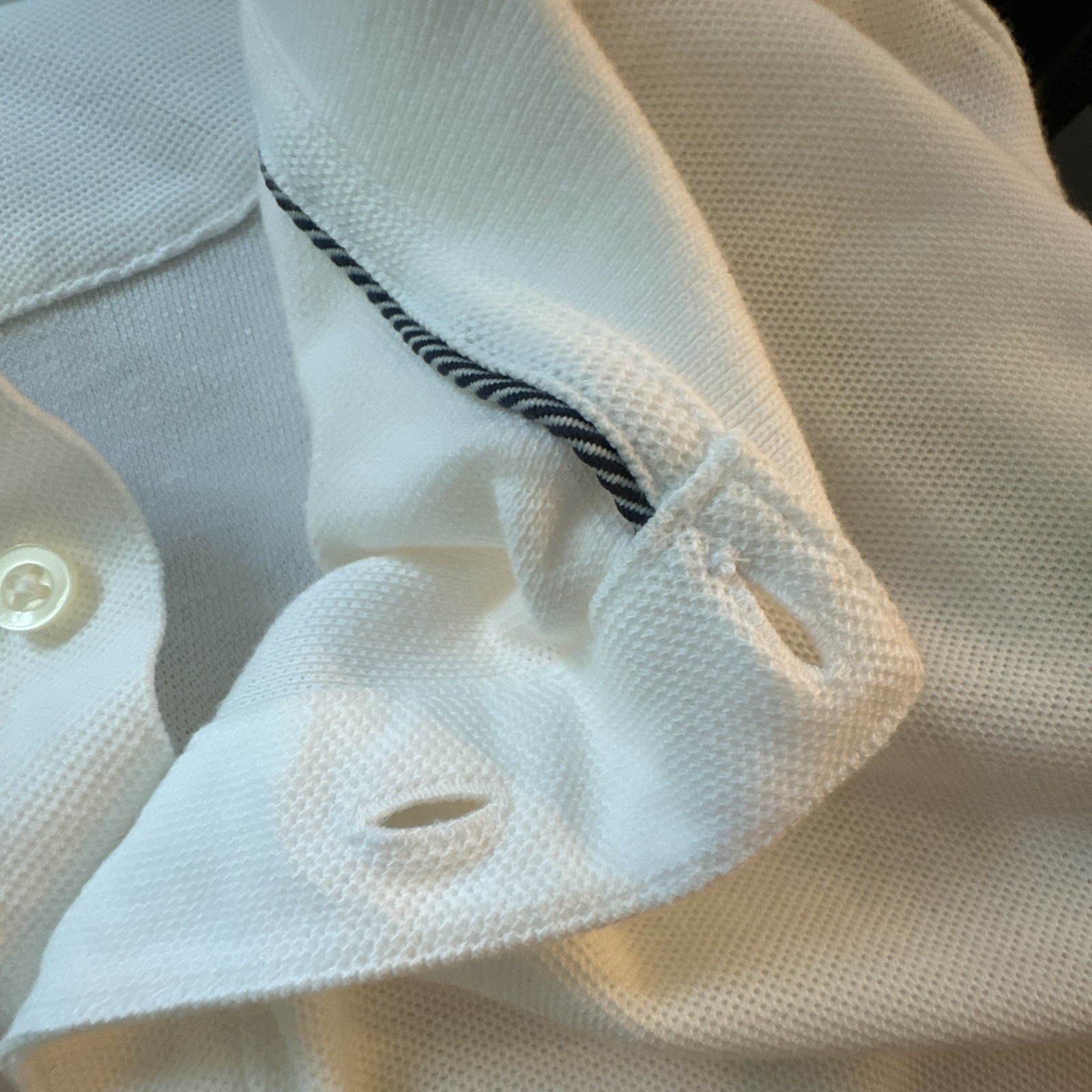 Chestnut Hill Polo Performance Knits Mens 3XL Ivory long sleeve shirt New
