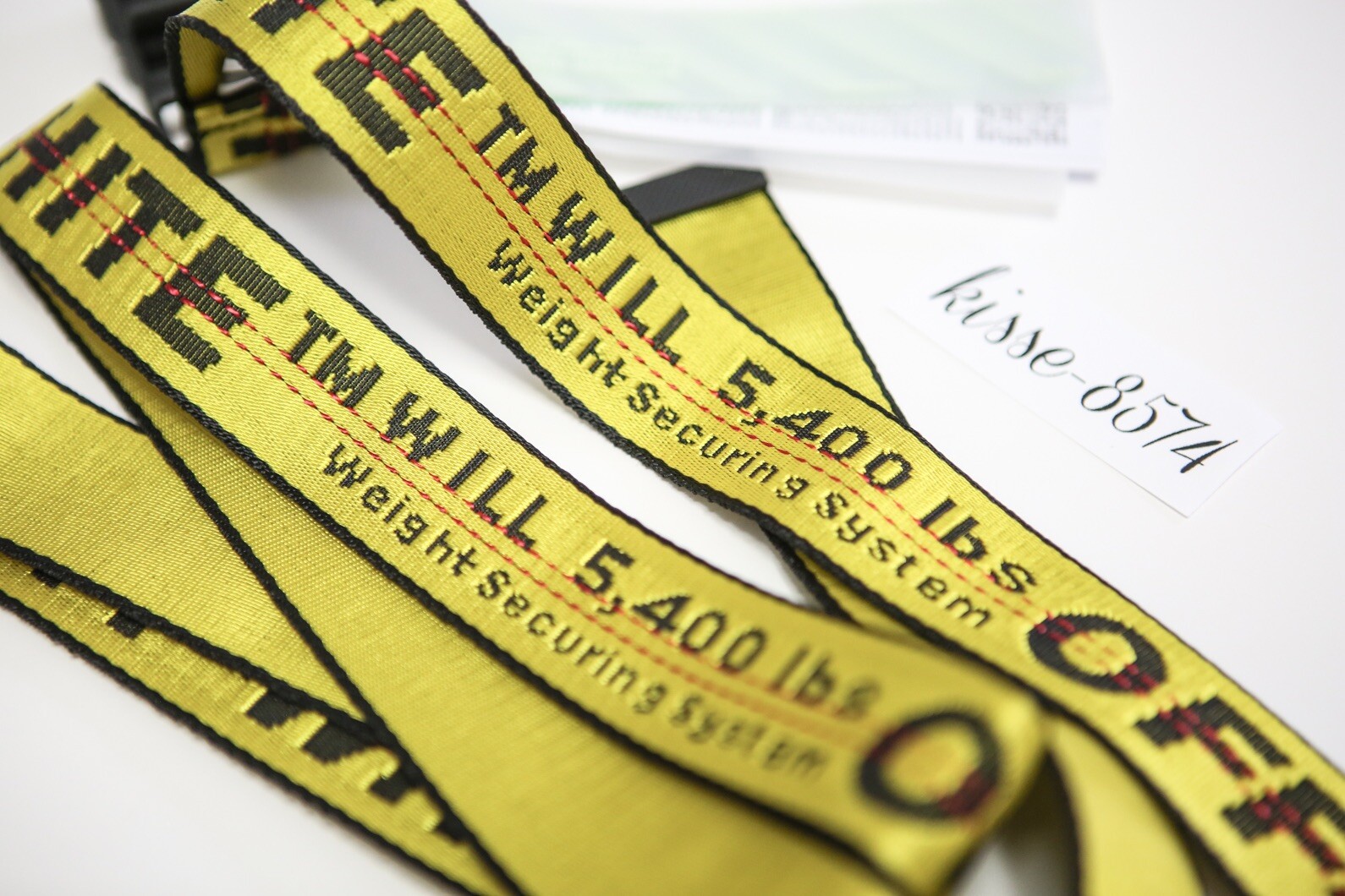 Off White Industrial Yellow Belt 200cm Rare