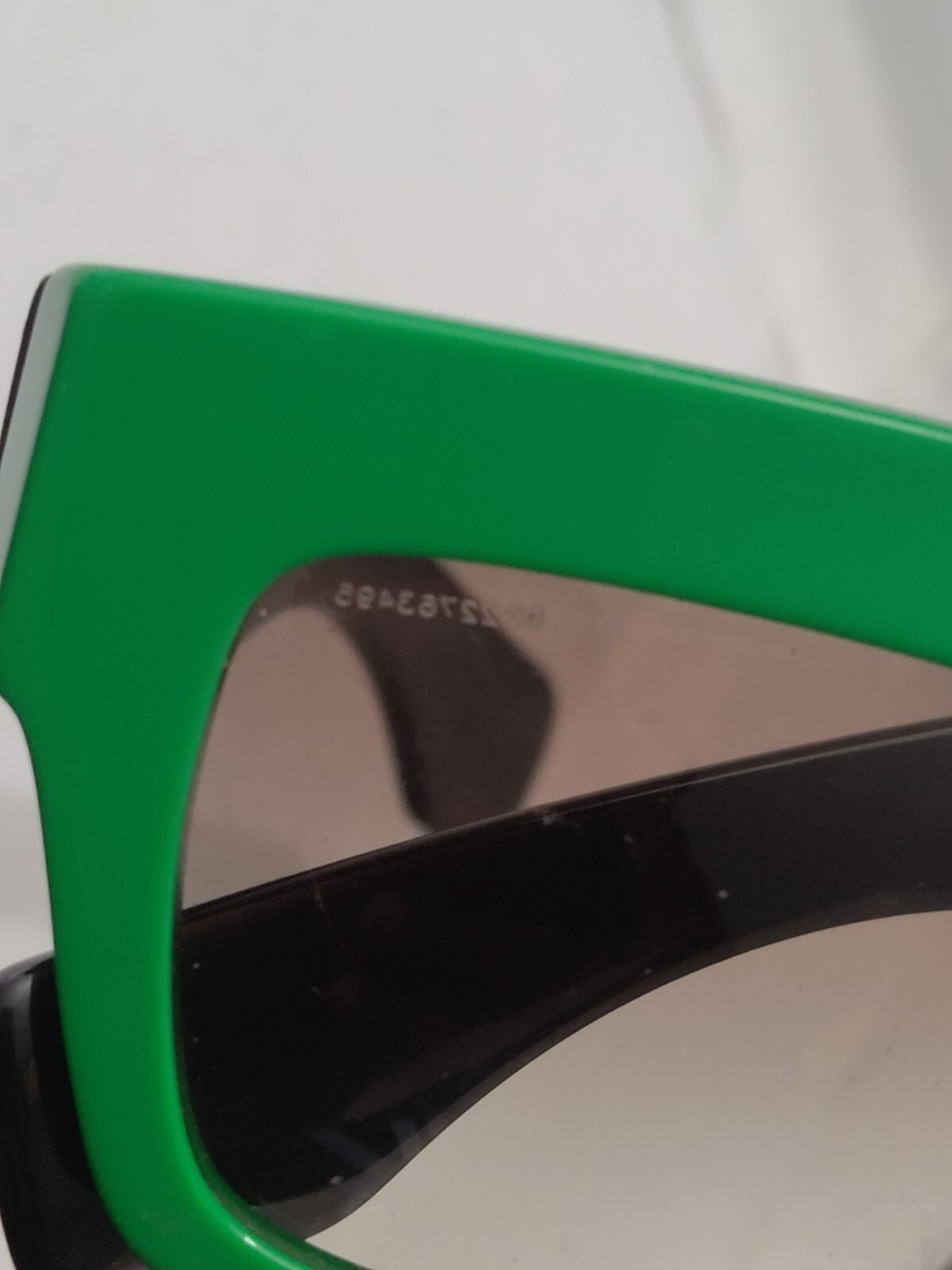 Prada SPR 28P 51-20 SMP-0A7 140 2N Sunglasses Green / Black Authentic Rare