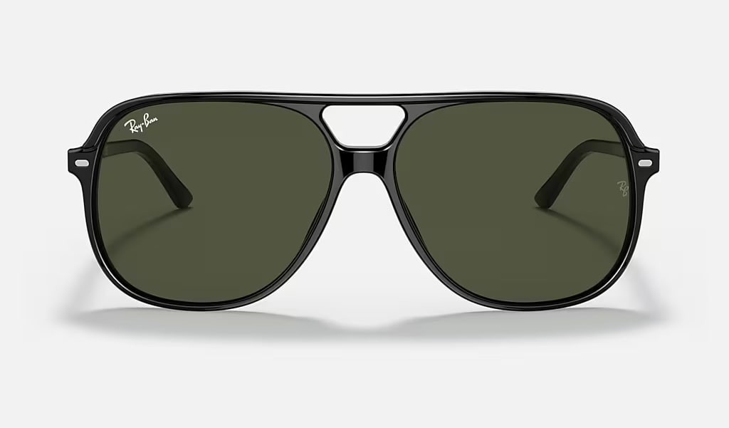 Ray-Ban Sunglasses RB2198 BILL 901/31 Black framed Green lens Unisex 57-17-145mm