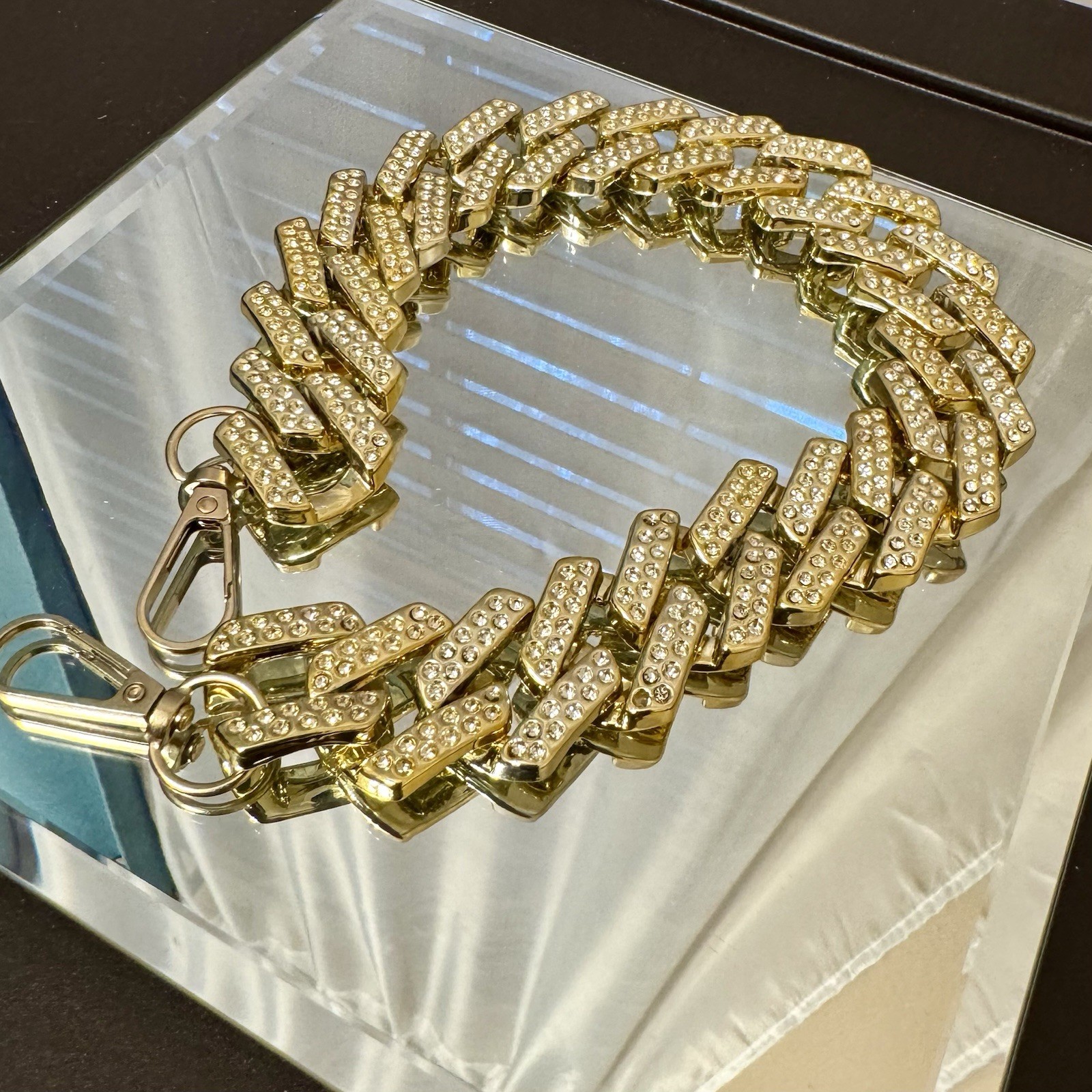Gold Cuban Link Handbag Chain Brand New