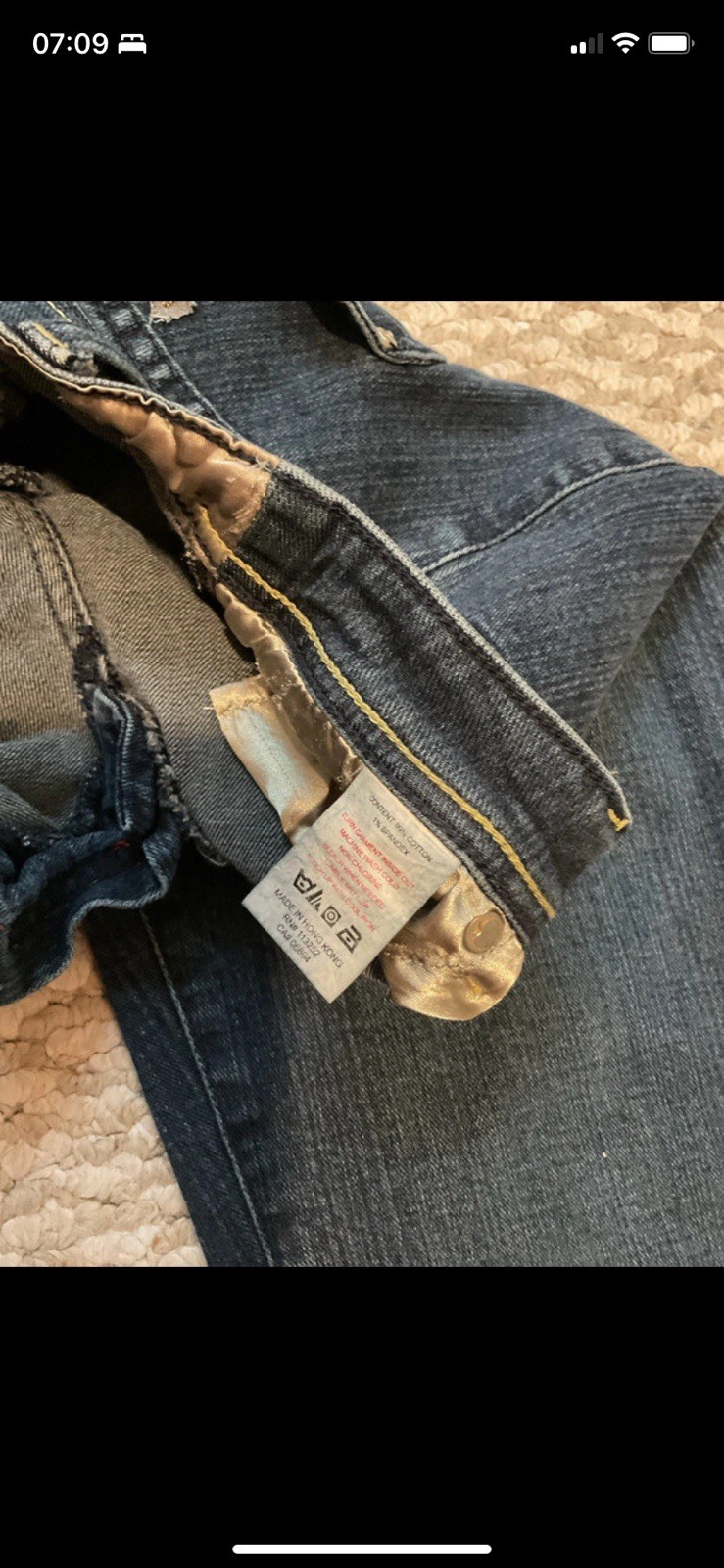 Apple Bottoms Women’s Dark Wash Blue Denim Slim Low Rise Straight flare Jeans 12