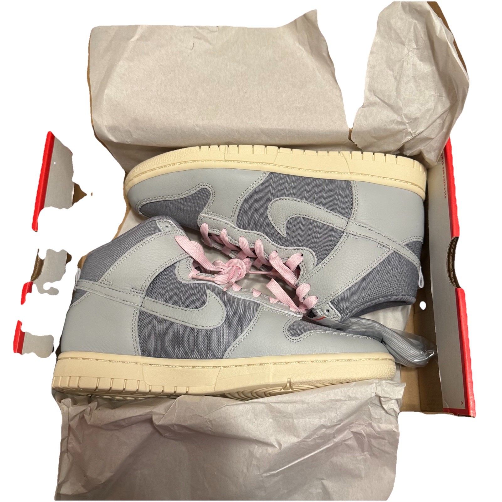 Nike Dunk High Retro PRM DQ8800-001 LT Smoke Grey Premium Men’s Size 8.5 NIB