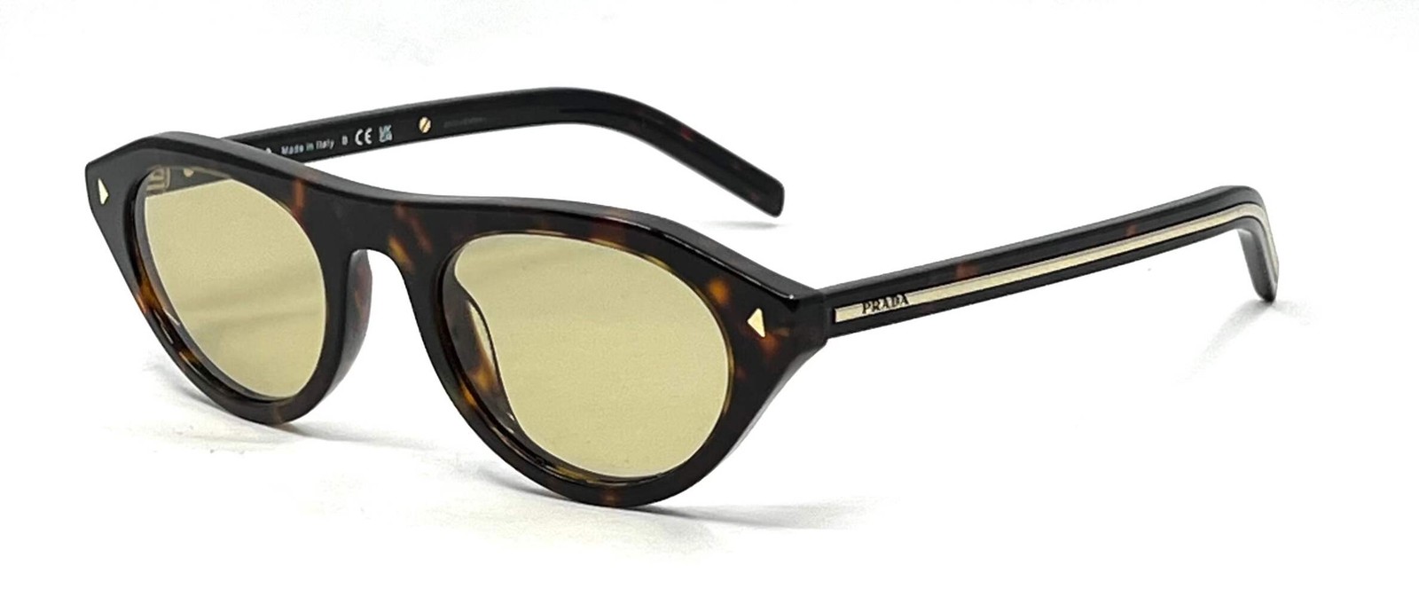 Prada SPR B15 17N-70R Tortoise Sunglasses Unworn Full Kit Made Italy