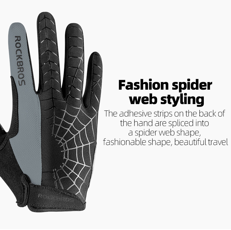 ROCKBROS Cycling Gloves Touchscreen Full/Half Finger Gel Pad Mountain Bike Glove