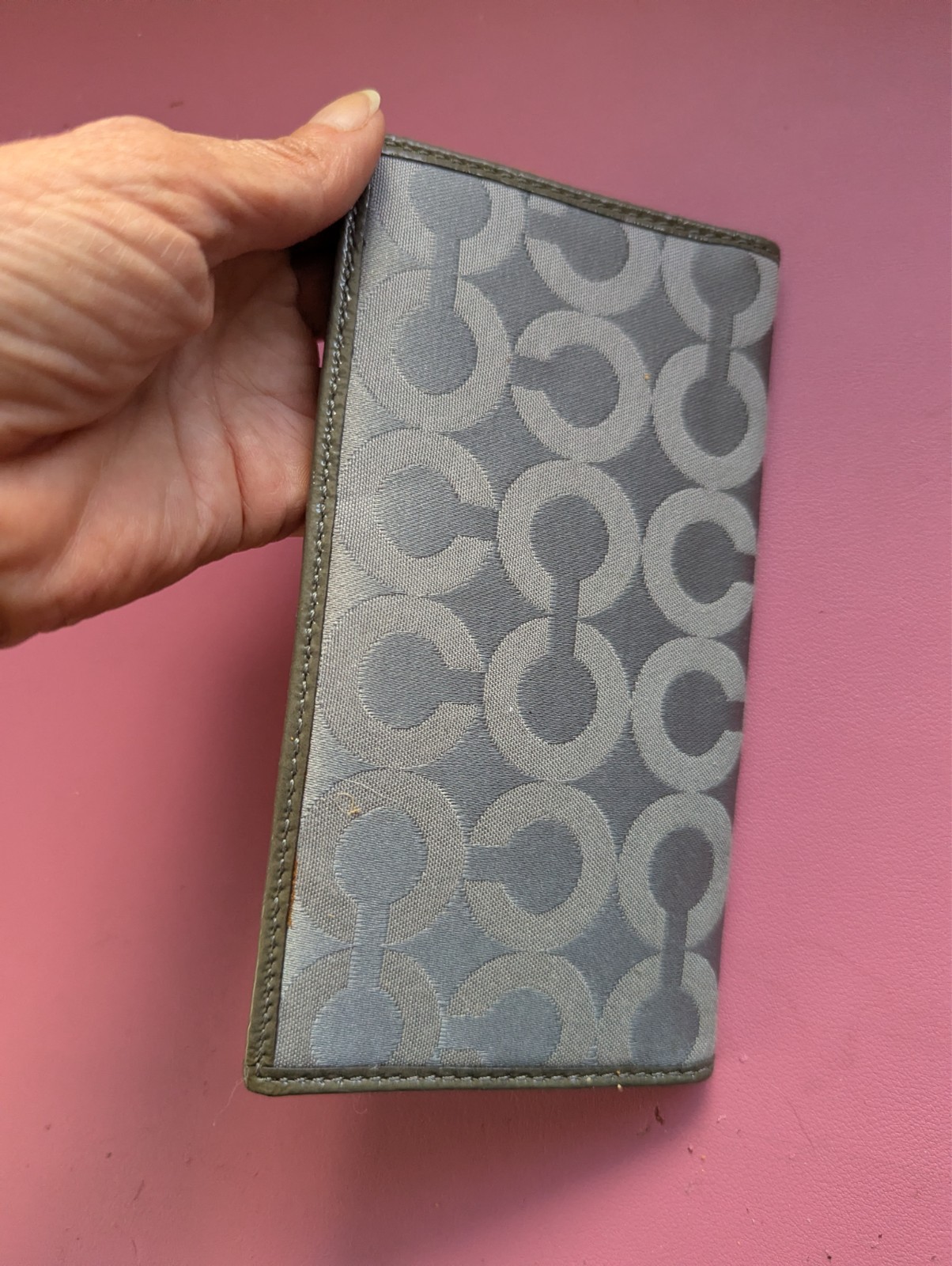 coach wallets for women used Blue 6.5 inches by 3.5inches