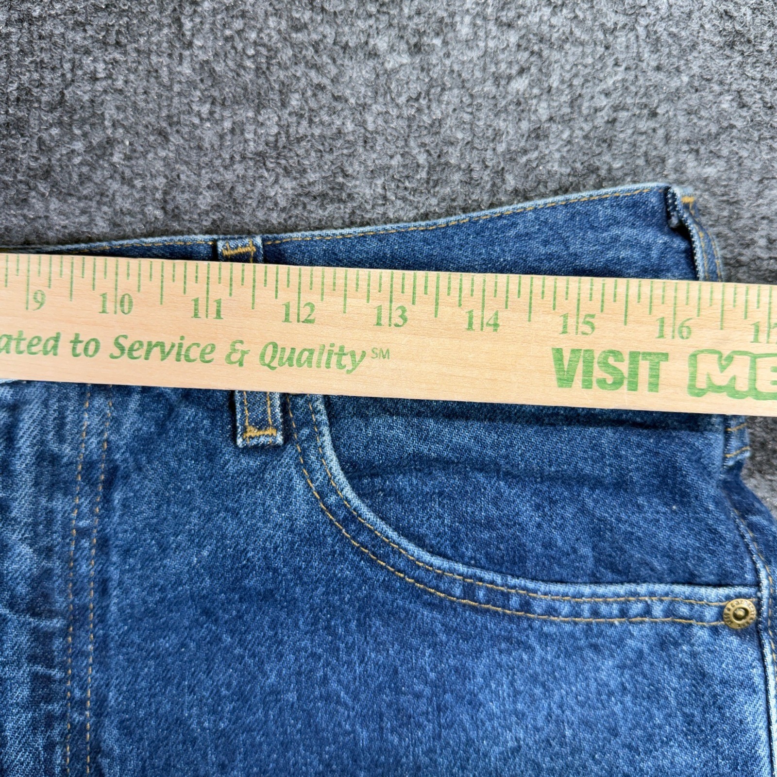 Carhartt Traditional Fit Jeans Mens 34×36 Blue Straight Leg B18 DST Vintage Y2K