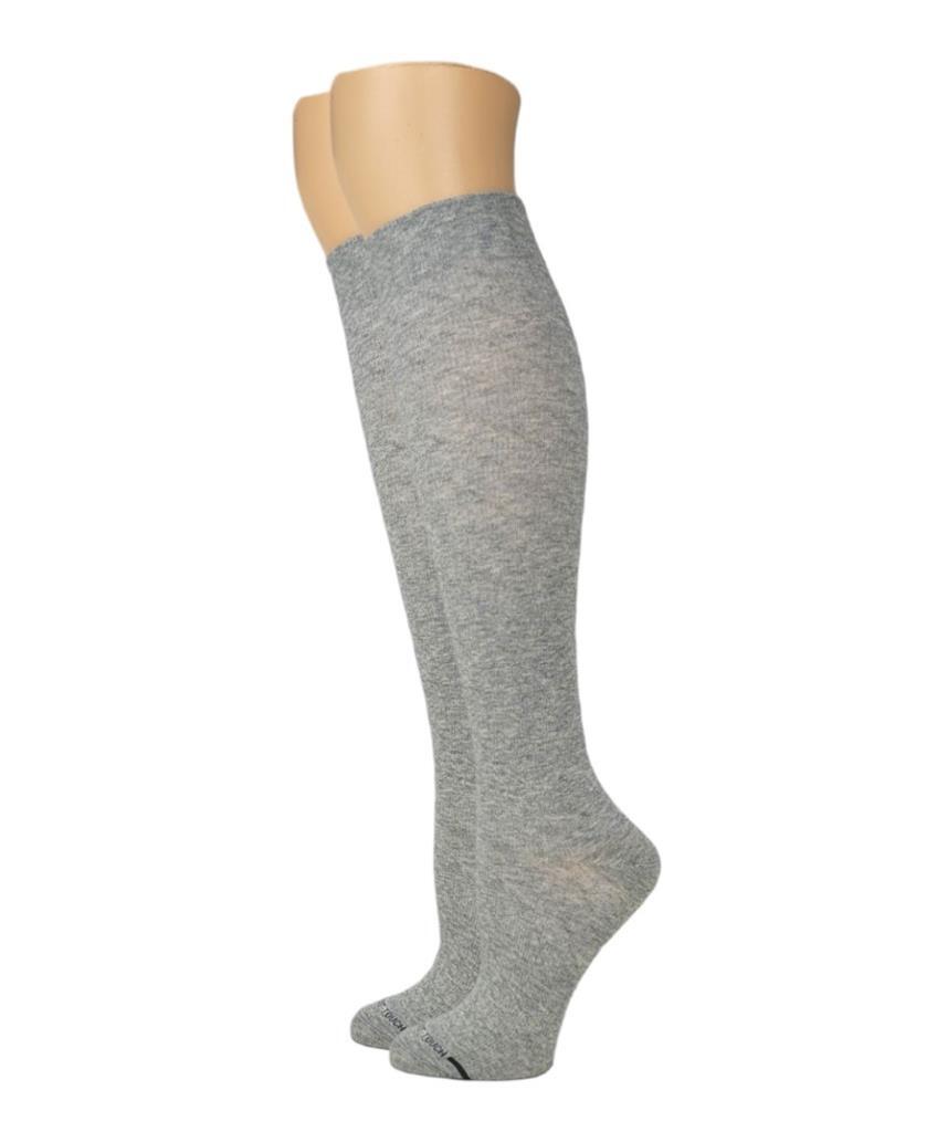 Different Touch Basic Color Cotton Women Compression 15-20 mmHg Knee High Socks