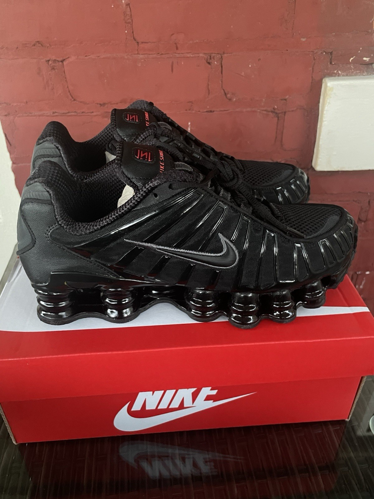 Nike Shox TL Black/Black Anthracite Size 8.5 Women’s SKU AR3566-002 Brand New!
