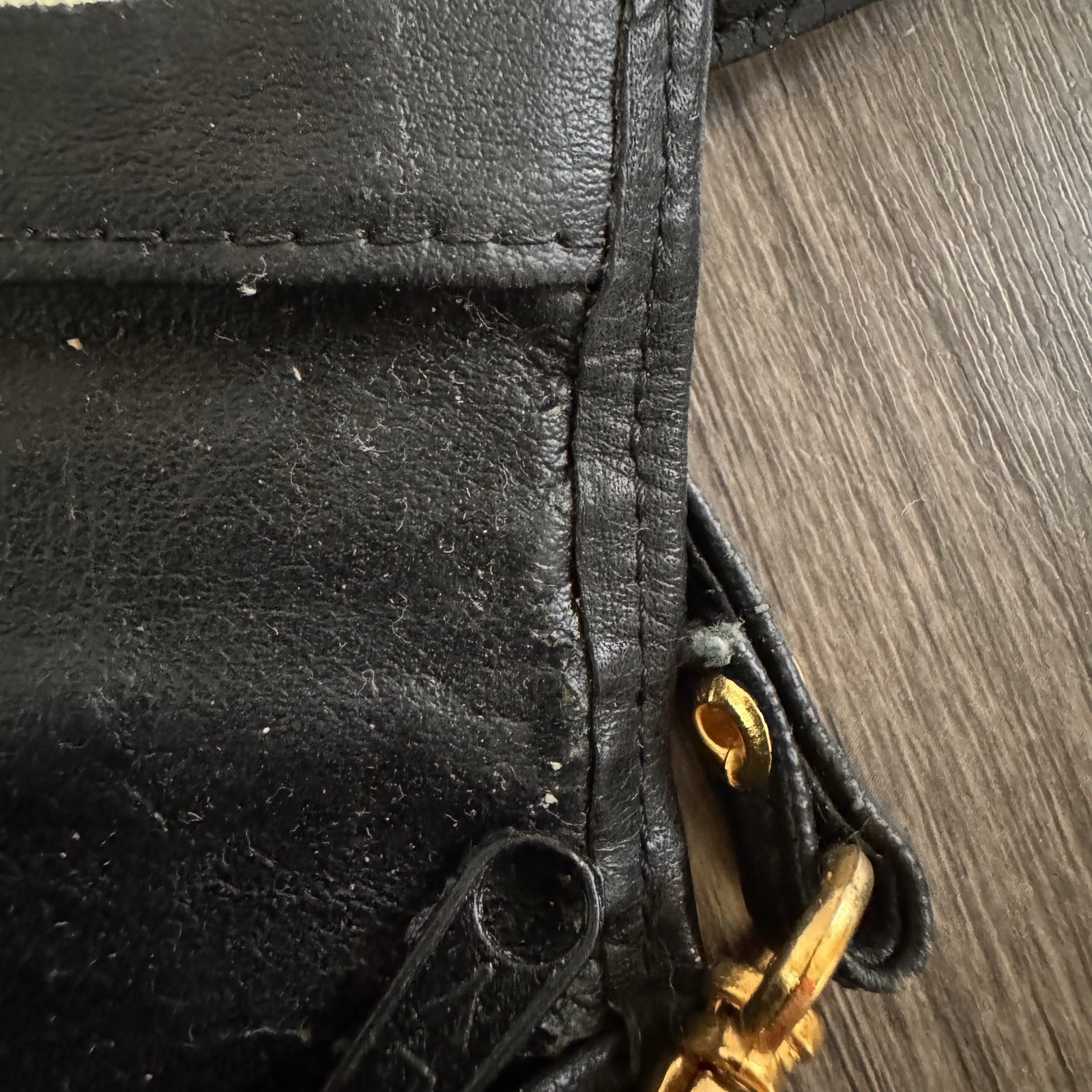 Vintage Genuine Leather Crossbody Organizer Wallet Belt Bag Kiss Lock Coin Purse