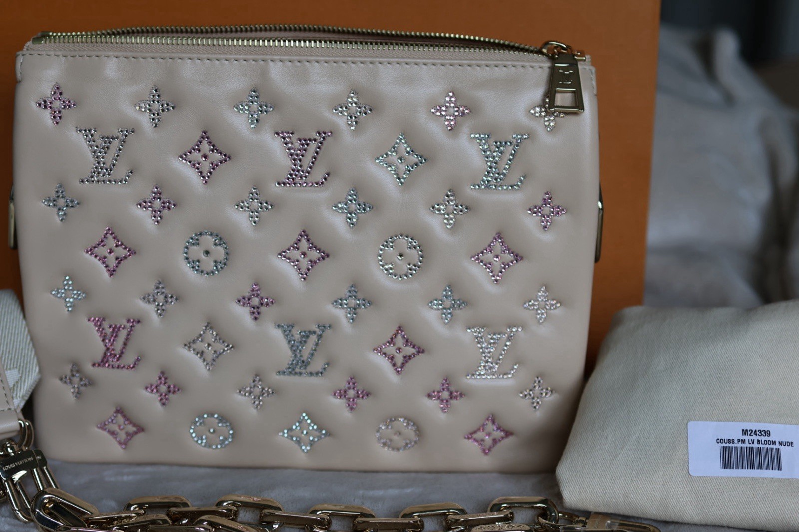 Louis Vuitton Coussin PM Nude Swarovski Limited Edition