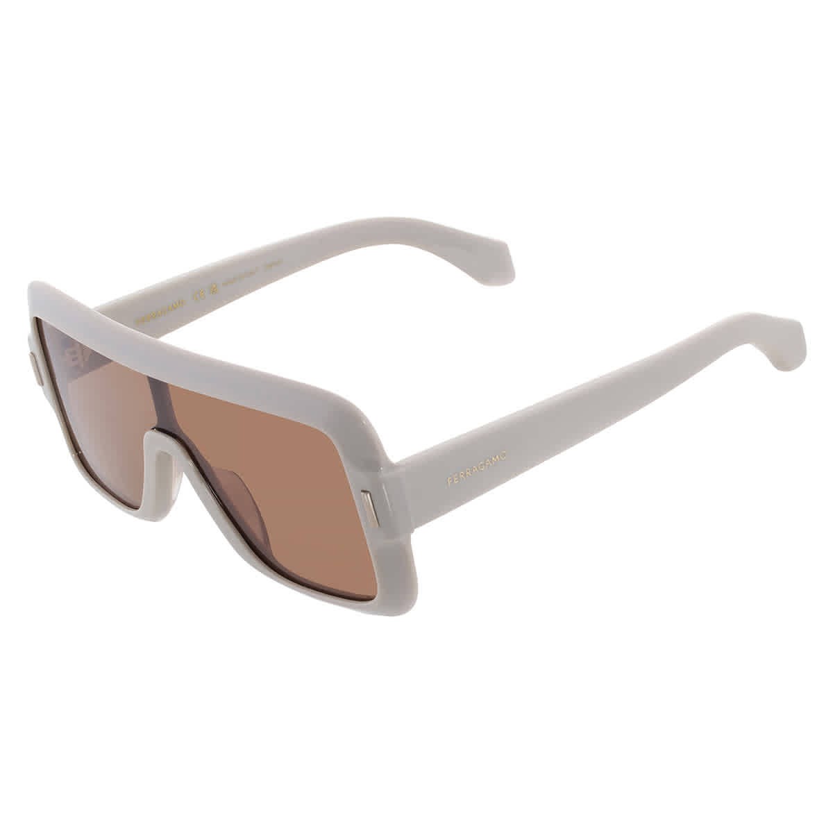 Ferragamo Brown Shield Ladies Sunglasses SF2061SE 259 55 SF2061SE 259 55