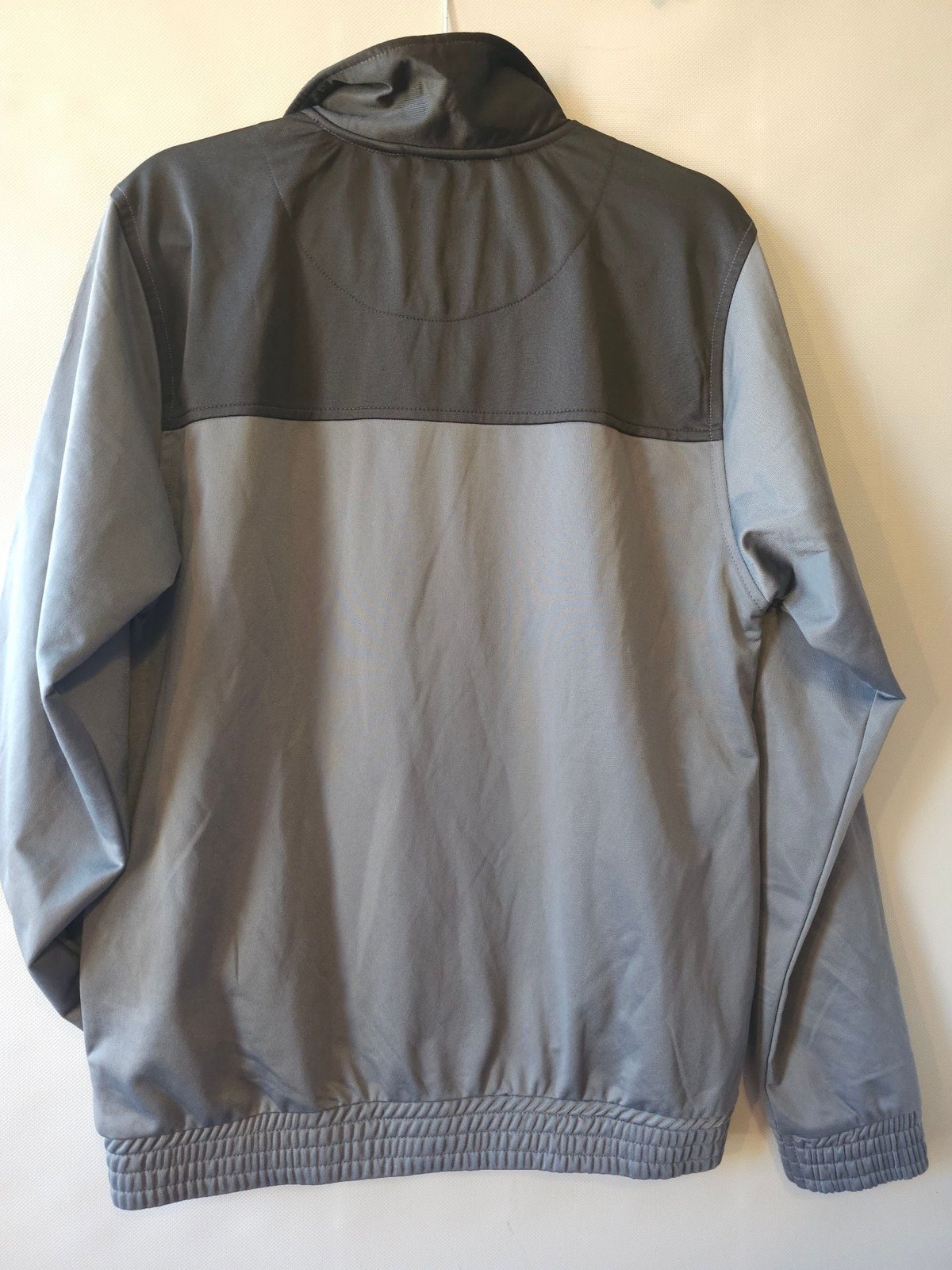 Russell Athletic Full-Zip Warm-Up Gray Black Orange Jacket Size M