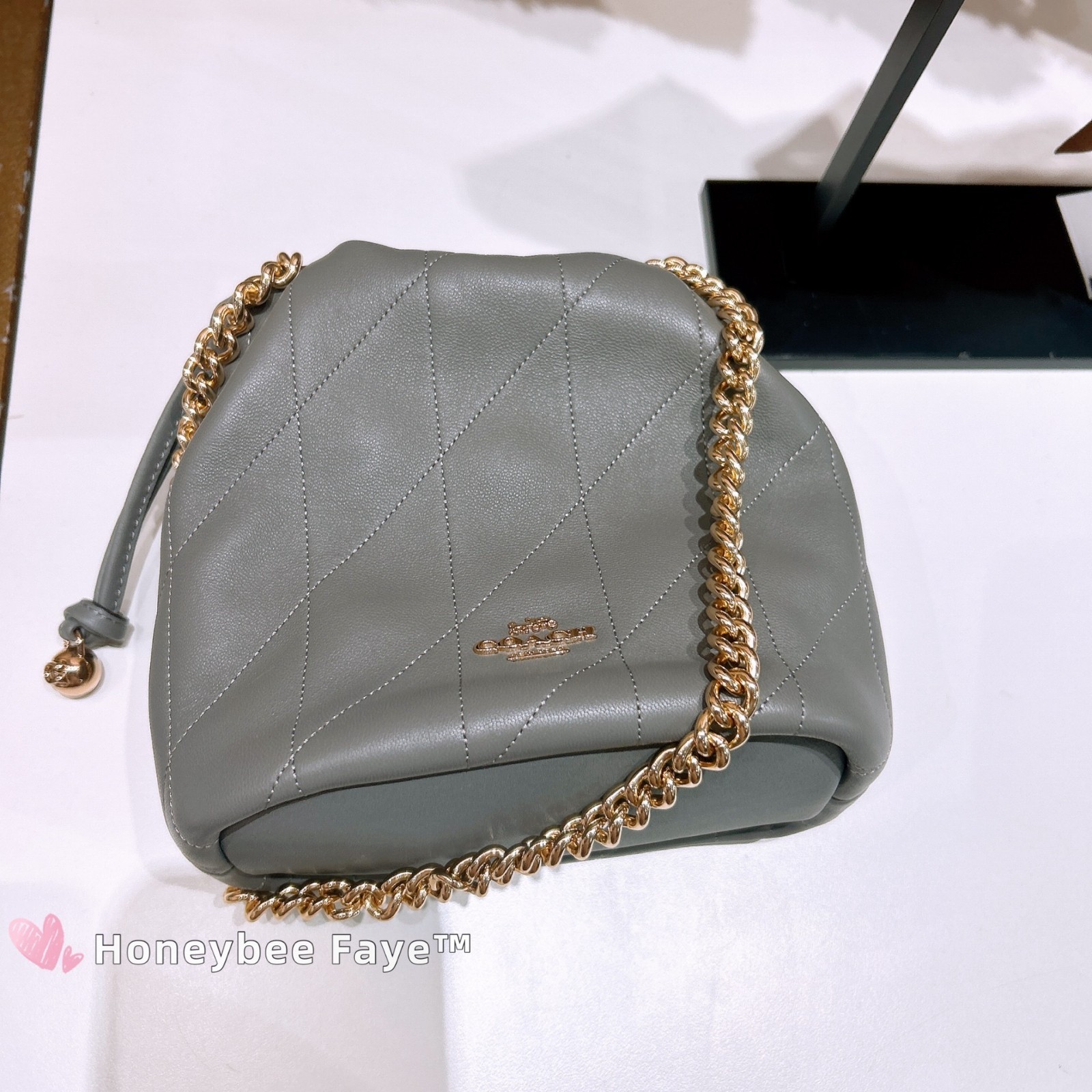 NWT Coach Faye Mini Drawstring Bag With Quilting CDB69/CDC42