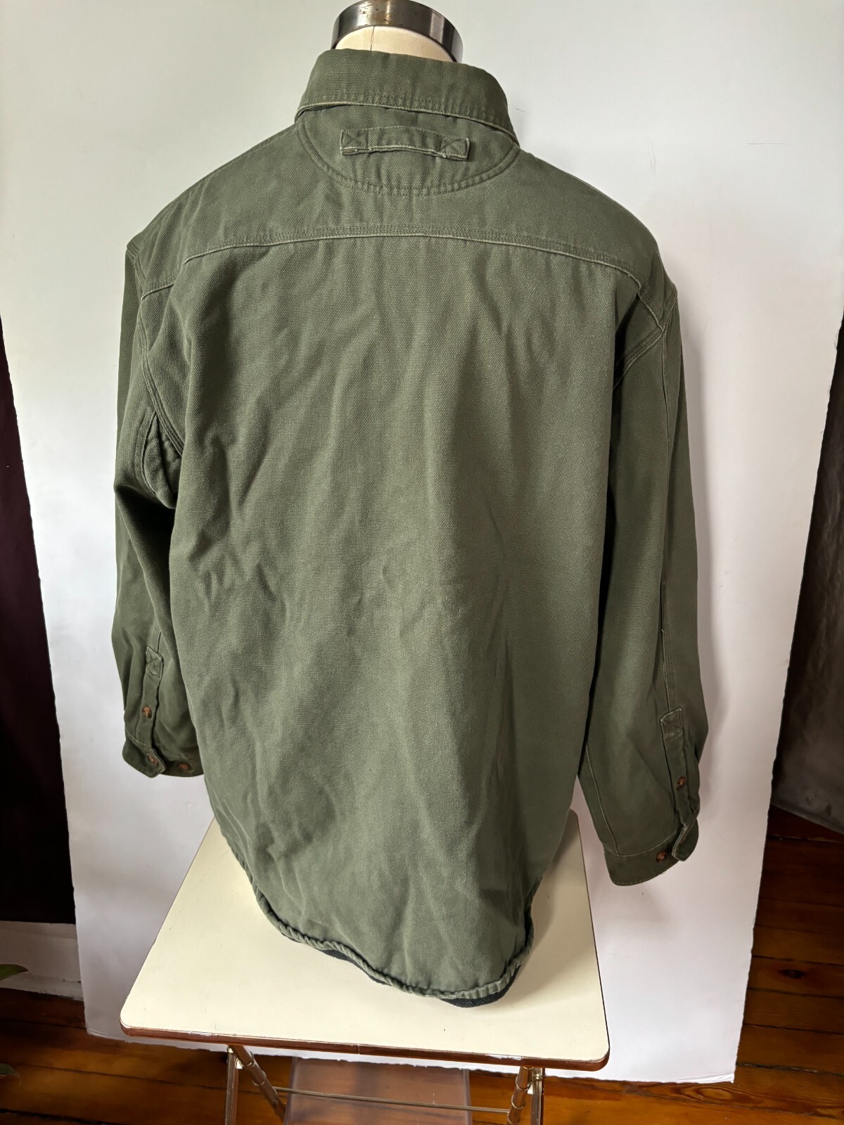 Duluth Trading Insulated Fleece Lined Long Sleeve Shirt Chore Jacket Men XLT