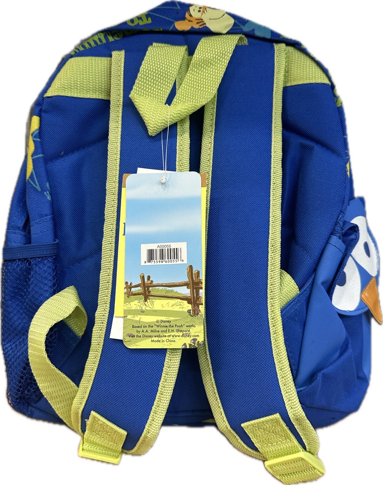Small Backpack – Disney – Winnie the Pooh – Blue Tigger Eeyore 12″ Bag NEW
