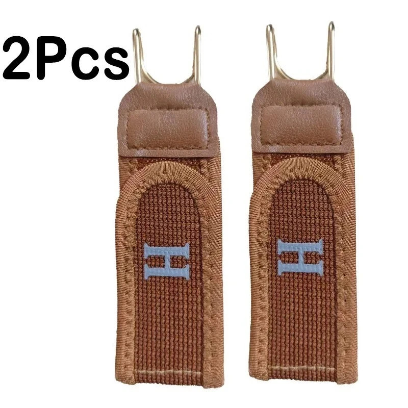 2Pcs Adjustable Buckleless Belt Hook Elastic Waist Buckle Waist Belt